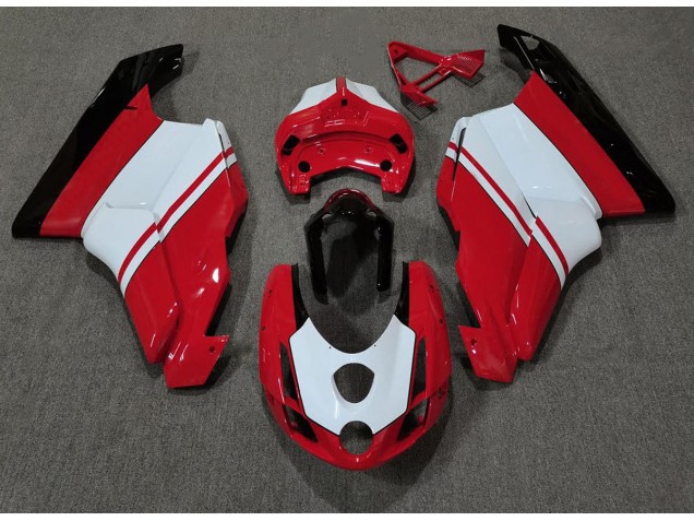Rouge Brillant & Blanc 03-04 Ducati 749 999 Carénage