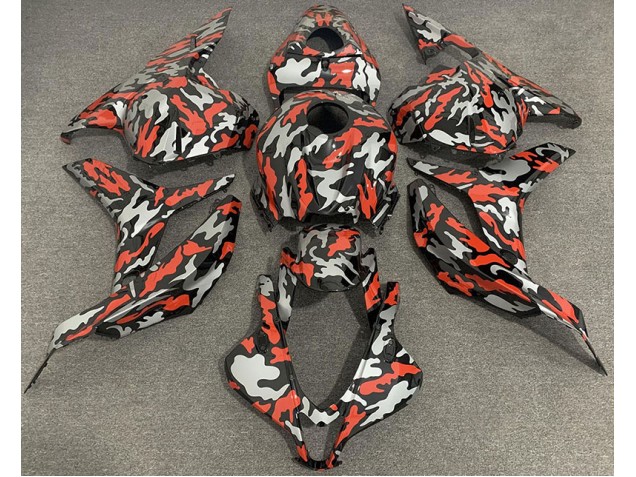 Rouge Gris Camouflage 09-12 Honda CBR600RR Carénage