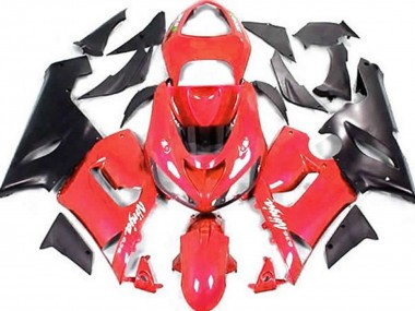 Rouge & Noir Mat 05-06 Kawasaki ZX6R Carénage