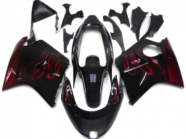 Rouge Profond Flamme 96-07 Honda CBR1100XX Carénage