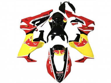 Rouge Taureau & Motul 17-23 Honda CBR1000RR Carénage