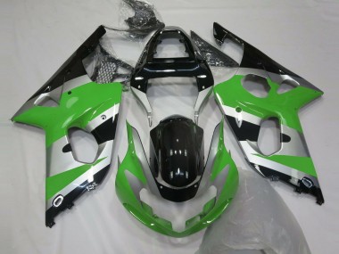 Style Argent Vert OEM 00-02 Suzuki GSXR 1000 Carénage