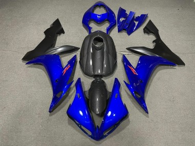 Style Bleu Brillant & Fibre De Carbone 04-06 Yamaha R1 Carénage