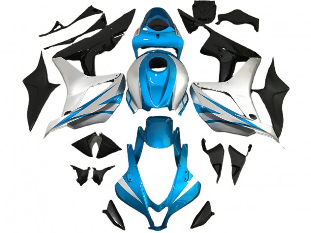 Style Bleu Clair & Argent OEM 07-08 Honda CBR600RR Carénage