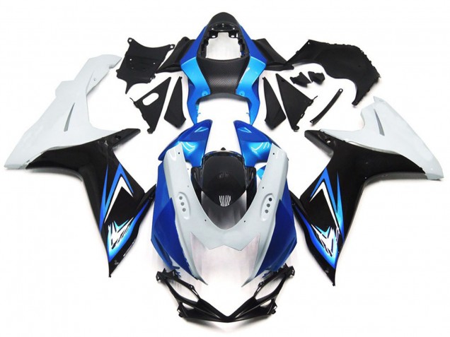 Style Bleu Clair & Blanc Brillant Avec Noir 11-24 Suzuki GSXR 600-750 Carénage