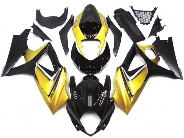 Style Personnalisé OEM Jaune Or 07-08 Suzuki GSXR 1000 Carénage Style Personnalisé OEM Jaune Or 07-08 Suzuki GSXR 1000 Carénage