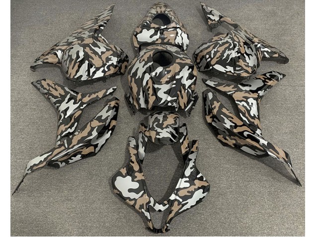 Tan & Argent Camo 09-12 Honda CBR600RR Carénage Tan & Argent Camo 09-12 Honda CBR600RR Carénage