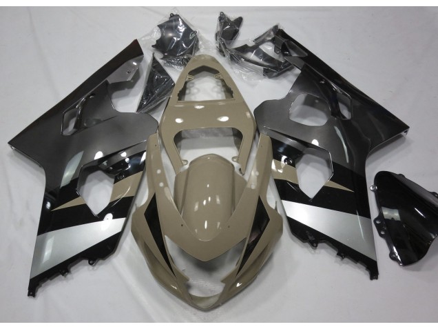 Tan Du Désert & Argent 04-05 Suzuki GSXR 600-750 Carénage Tan Du Désert & Argent 04-05 Suzuki GSXR 600-750 Carénage