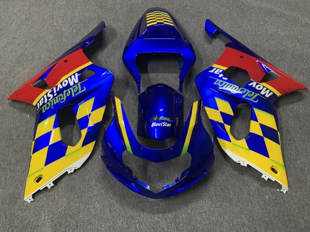 Telefonica 01-03 Suzuki GSXR 600-750 Carénage Telefonica 01-03 Suzuki GSXR 600-750 Carénage