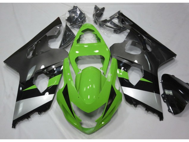 Vert & Argent 04-05 Suzuki GSXR 600-750 Carénage Vert & Argent 04-05 Suzuki GSXR 600-750 Carénage