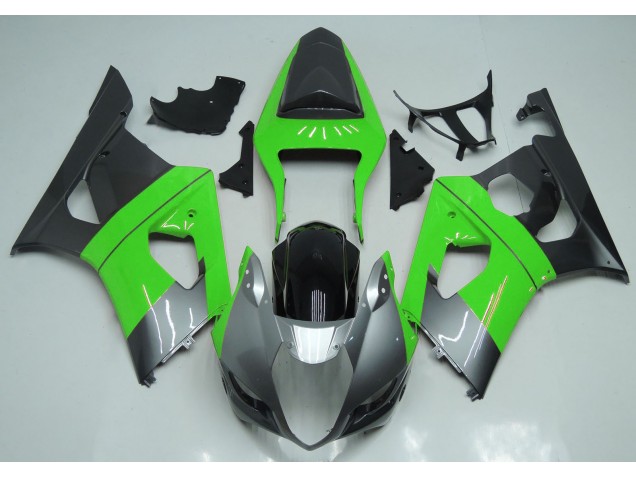 Vert Argent & Noir 03-04 Suzuki GSXR 1000 Carénage