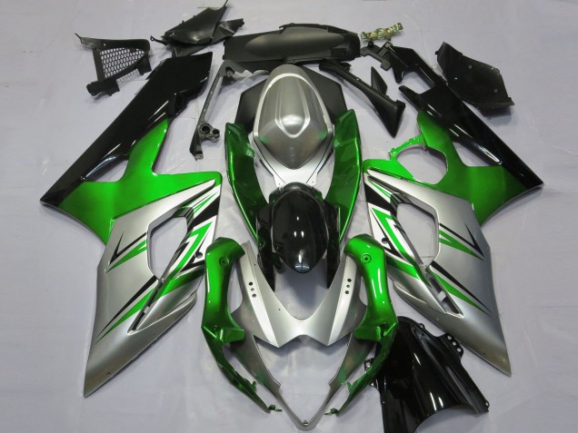 Vert Argent & Noir 05-06 Suzuki GSXR 1000 Carénage