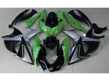 Vert Argent & Noir 09-16 Suzuki GSXR 1000 Carénage