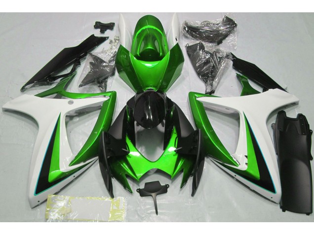 Vert Blanc 06-07 Suzuki GSXR 600-750 Carénage