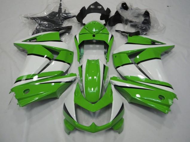 Vert & Blanc 08-12 Kawasaki Ninja 250 Carénage