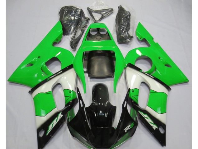 Vert Blanc & Noir 98-02 Yamaha R6 Carénage Vert Blanc & Noir 98-02 Yamaha R6 Carénage