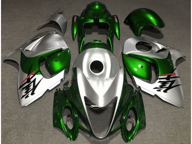 Vert Brillant & Argent 08-20 Suzuki GSXR 1300 Carénage