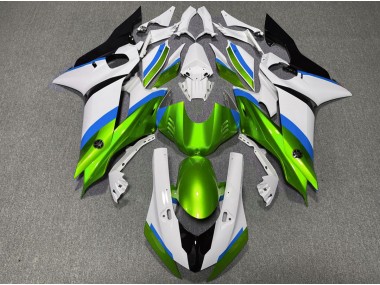 Vert Brillant & Bleu Clair 17-21 Yamaha R6 Carénage