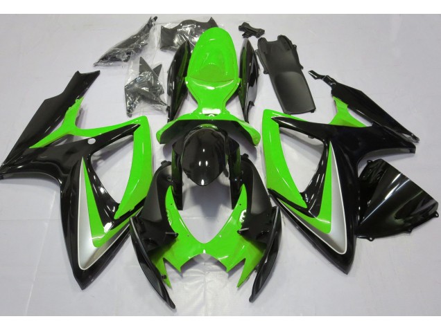 Vert Brillant Débadgé 06-07 Suzuki GSXR 600-750 Carénage Vert Brillant Débadgé 06-07 Suzuki GSXR 600-750 Carénage