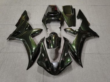 Vert Forêt & Or 02-03 Yamaha R1 Carénage