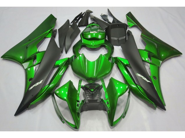 Vert Métallisé & Noir 06-07 Yamaha R6 Carénage