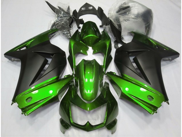 Vert & Noir Mat 08-12 Kawasaki Ninja 250 Carénage Vert & Noir Mat 08-12 Kawasaki Ninja 250 Carénage