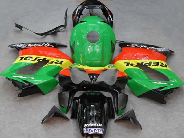 Vert Repsol 02-12 Honda VFR800 Carénage