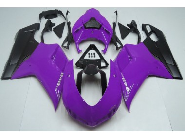 Violet Brillant & Noir 07-14 Ducati 848 1098 1198 Carénage