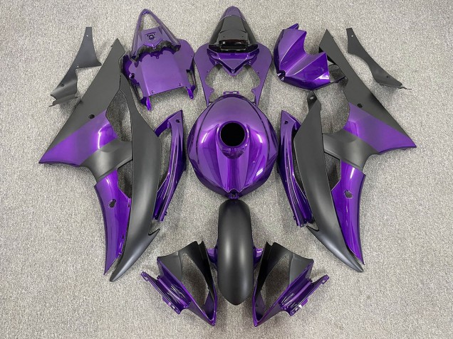 Violet & Noir Mat 08-16 Yamaha R6 Carénage