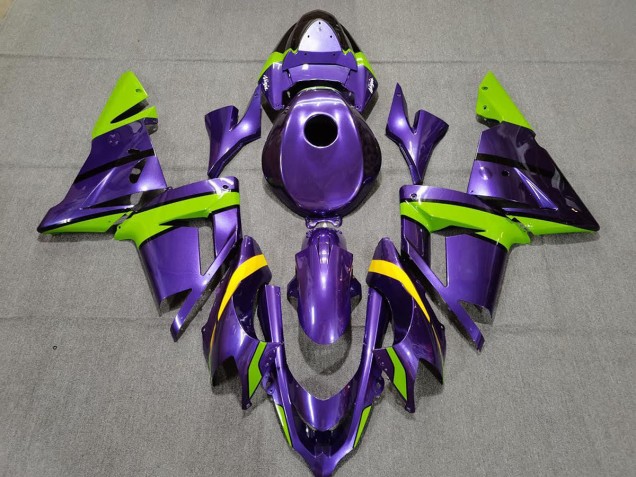Violet Vert & Jaune 04-05 Kawasaki ZX10R Carénage Violet Vert & Jaune 04-05 Kawasaki ZX10R Carénage