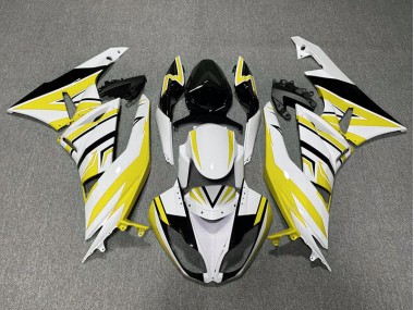 Zag Jaune Blanc & Noir 09-12 Kawasaki ZX6R Carénage
