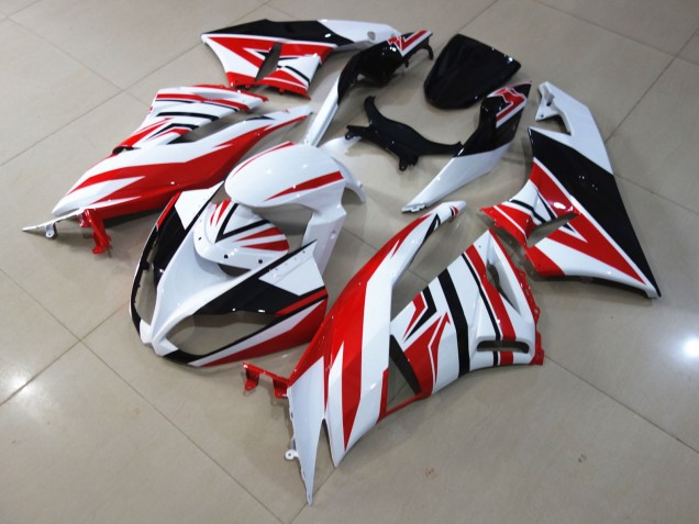 Zagg Rouge Blanc 09-12 Kawasaki ZX6R Carénage