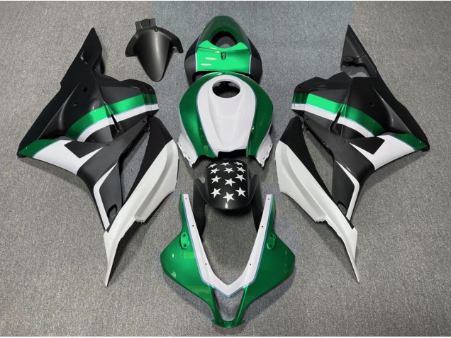 Étoile Noire Mate & Verte 09-12 Honda CBR600RR Carénage